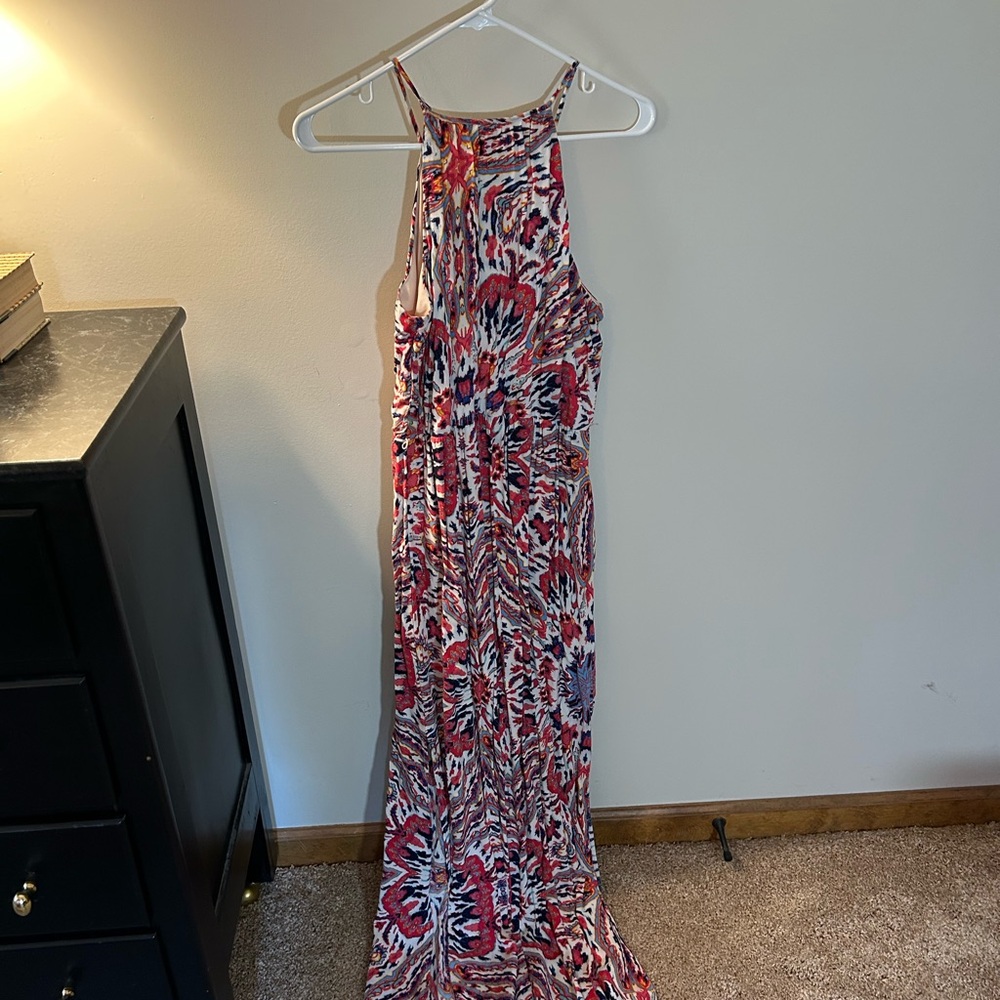 Colorful Patterned Maxi Dress - Picture 3 of 3